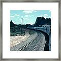 Vintage Railroad - Riding Amtrak Over Donner Summit Framed Print