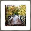Riding The Creeper Trail In Autumn Damascus Virginia Framed Print
