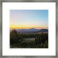 Rim Drive Sunset Panorama Framed Print