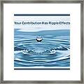 Ripple Effects Framed Print