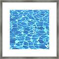 Ripple Turquoise Water Background Framed Print