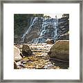 River Rocks Framed Print