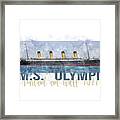 R.m.s. Olympic Framed Print