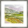 Road Down From The Villa At Gbv Framed Print