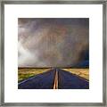 Road To Downpour Framed Print