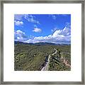 Road To The Clouds Framed Print