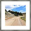 Road To The Comet Mine Framed Print