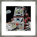 Robotank-z Space Robot Framed Print