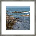 Rock Cliffs On Cliff Walk Framed Print