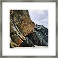 Rock Formations - Maghera Beach 6 Framed Print