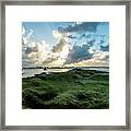 Rocks Covered In Moss At Sunset, Pinones, Puerto Rico Framed Print