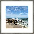 Rocky Beach On The Gulf Coast Framed Print