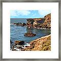 Rocky Cove In Big Sur Framed Print