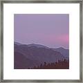 Purple Landscape Framed Print