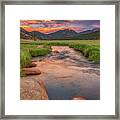 Rocky Mountain Sunset Framed Print