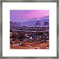 Rolling Mist Through Arches Framed Print