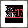 Ron Estes For Congress 2017 Framed Print