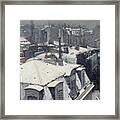 Rooftops In The Snow By Gustave Caillebotte Framed Print