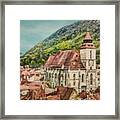 Rooftops Of Brasov Framed Print