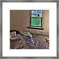 Room With A View - Abandoned Nd Farm Bedroom Framed Print