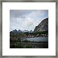 Rorbuer From Lofoten Framed Print