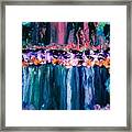 Roses And Waterfalls Framed Print