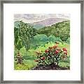 Roses On The Mountaintop Framed Print