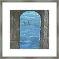 Rovinj Swimmers Framed Print