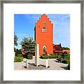 Royal Airforce Raf Wwii Monument At Odden Kirke Cemetery Framed Print