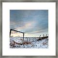 Rural Winter Landscape Framed Print