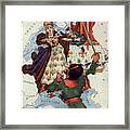 Russia. His Mother Strives To Protect The Little Tsar Peter Framed Print