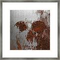 Rust Skull Framed Print