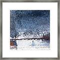 Rusty Old Tour Boat Hull Close Up 03 Framed Print