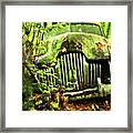 Rusty Wreck Barn Find Old Auto Framed Print