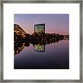 Sacramento Riverfront Sunset Framed Print