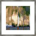 Safe Sailing By Moonlight Framed Print