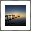 Safety Harbor Pier Sunrise 2 Framed Print