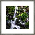 Sages Ravine Waterfall Framed Print