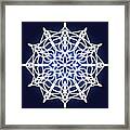 Sailboat Snowflake Framed Print