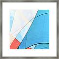 Sailcloth Abstract C10 Framed Print