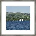 Sailing Boats On Lake Windermere Framed Print