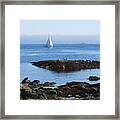 Sailing In The Strait Of Juan De Fuca Framed Print