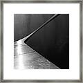 Saint Louis Arch Missouri Abstract Black And White Framed Print