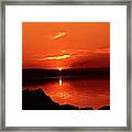 Salt Lake Sunset Framed Print