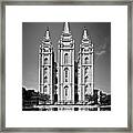 Salt Lake Mormon Temple On Temple Square Framed Print