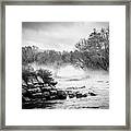 Saluda Factory Ruins-4 B-w Framed Print