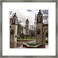 Sample Gates Indiana University And Clock Tower Framed Print