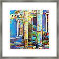 San Francisco Haight Ashbury In Bright Cheerful Colorful Contemporary Organic Elements 20200426 Framed Print