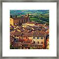 San Gimignano From Above Framed Print