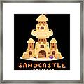 Sandcastle Architect Sandburg Kinder Framed Print